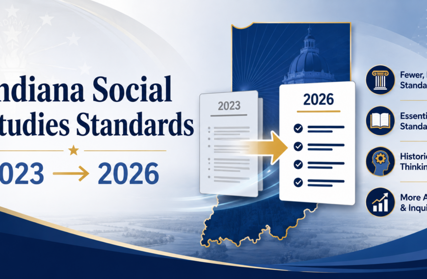 Quick Overview: Changes to Indiana Social Studies Standards, 2023 to 2026